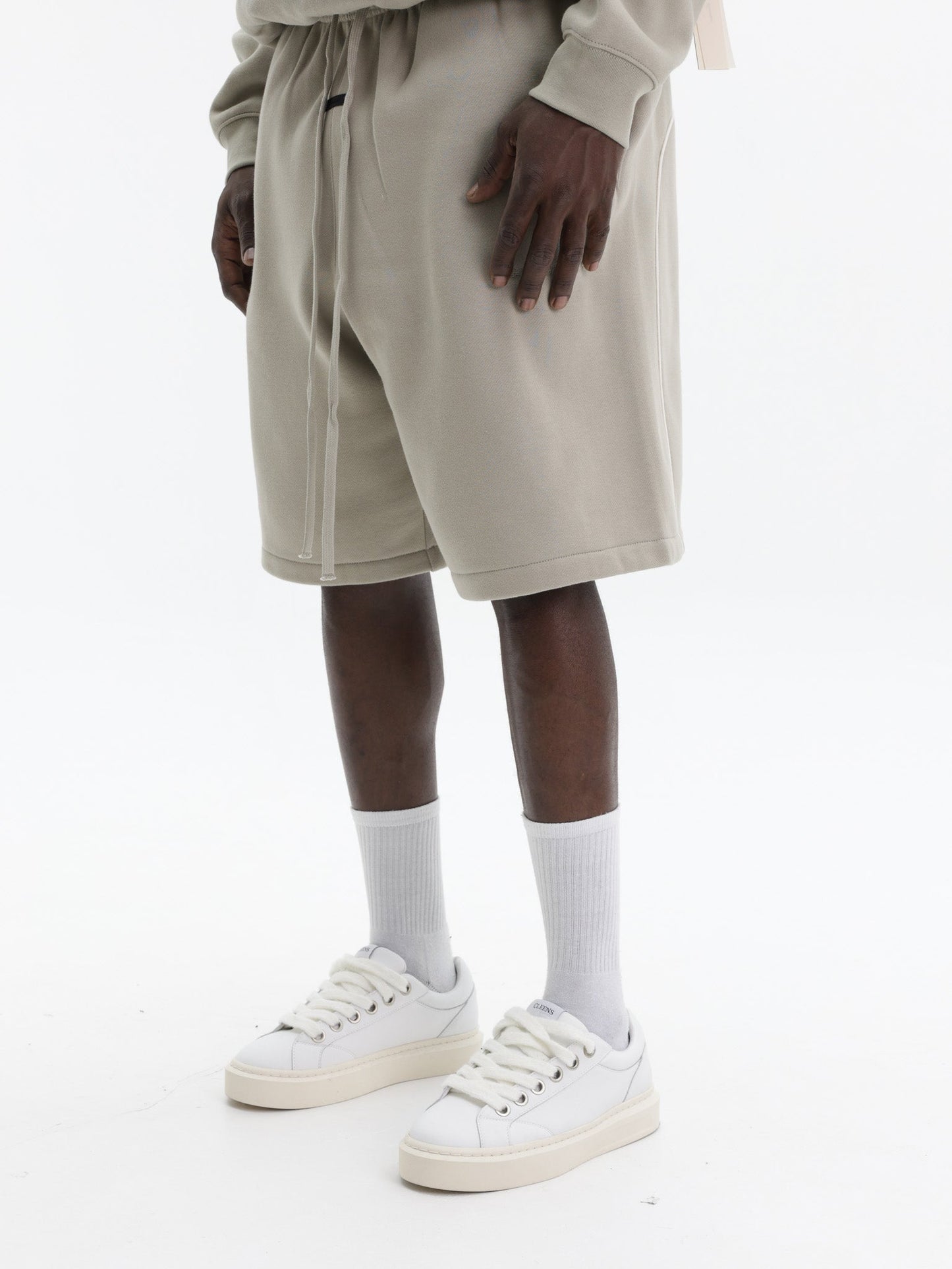 Fear Of God Shorts Active Trace Relaxed Off White