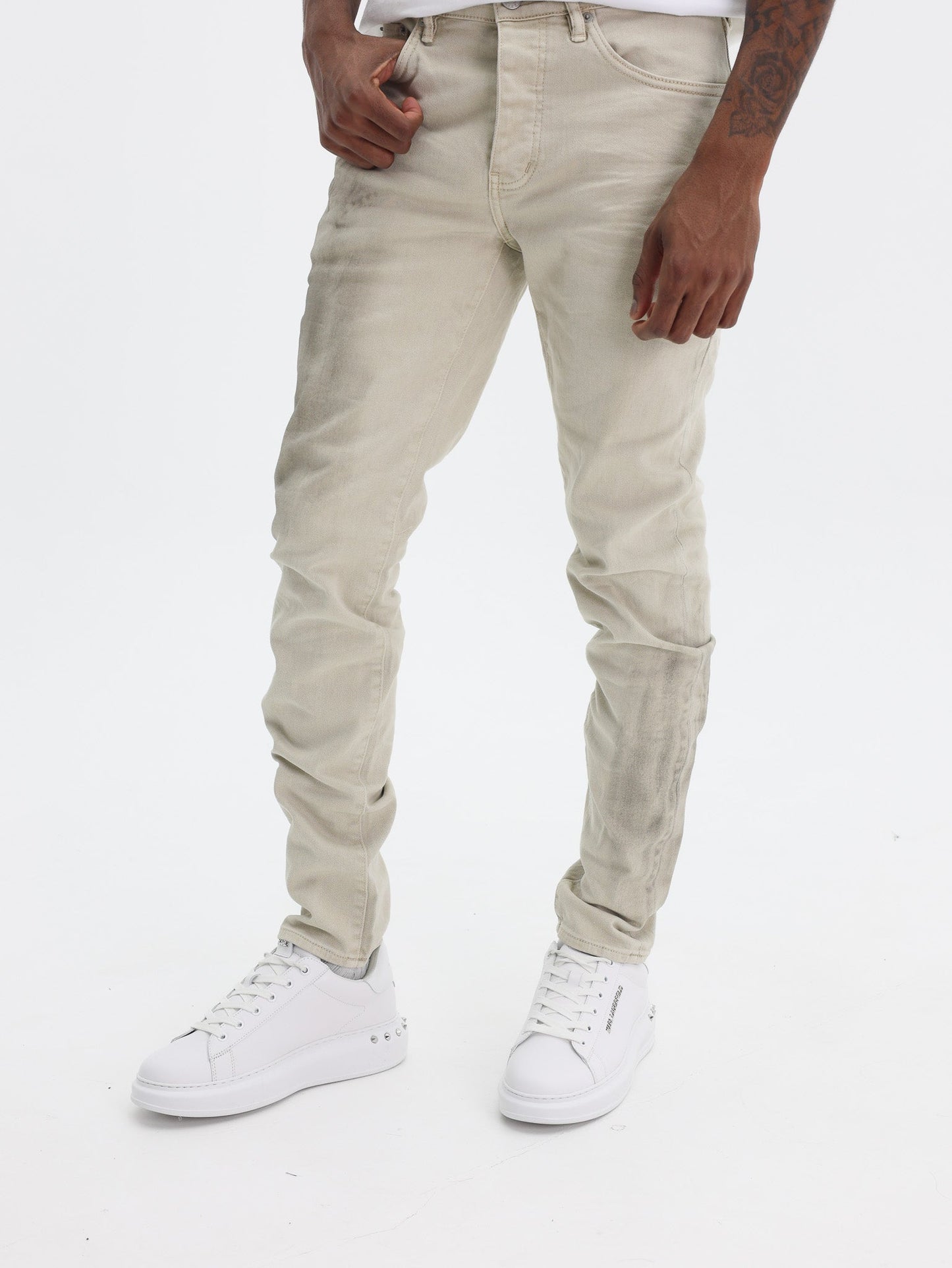 Purple Jeans Skinny Haze Pelican Khaki