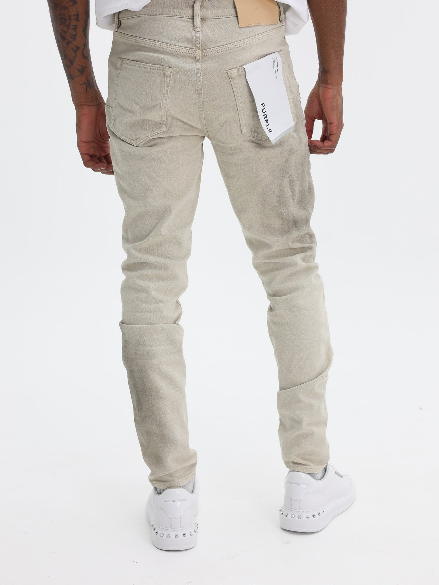 Purple Jeans Skinny Haze Pelican Khaki