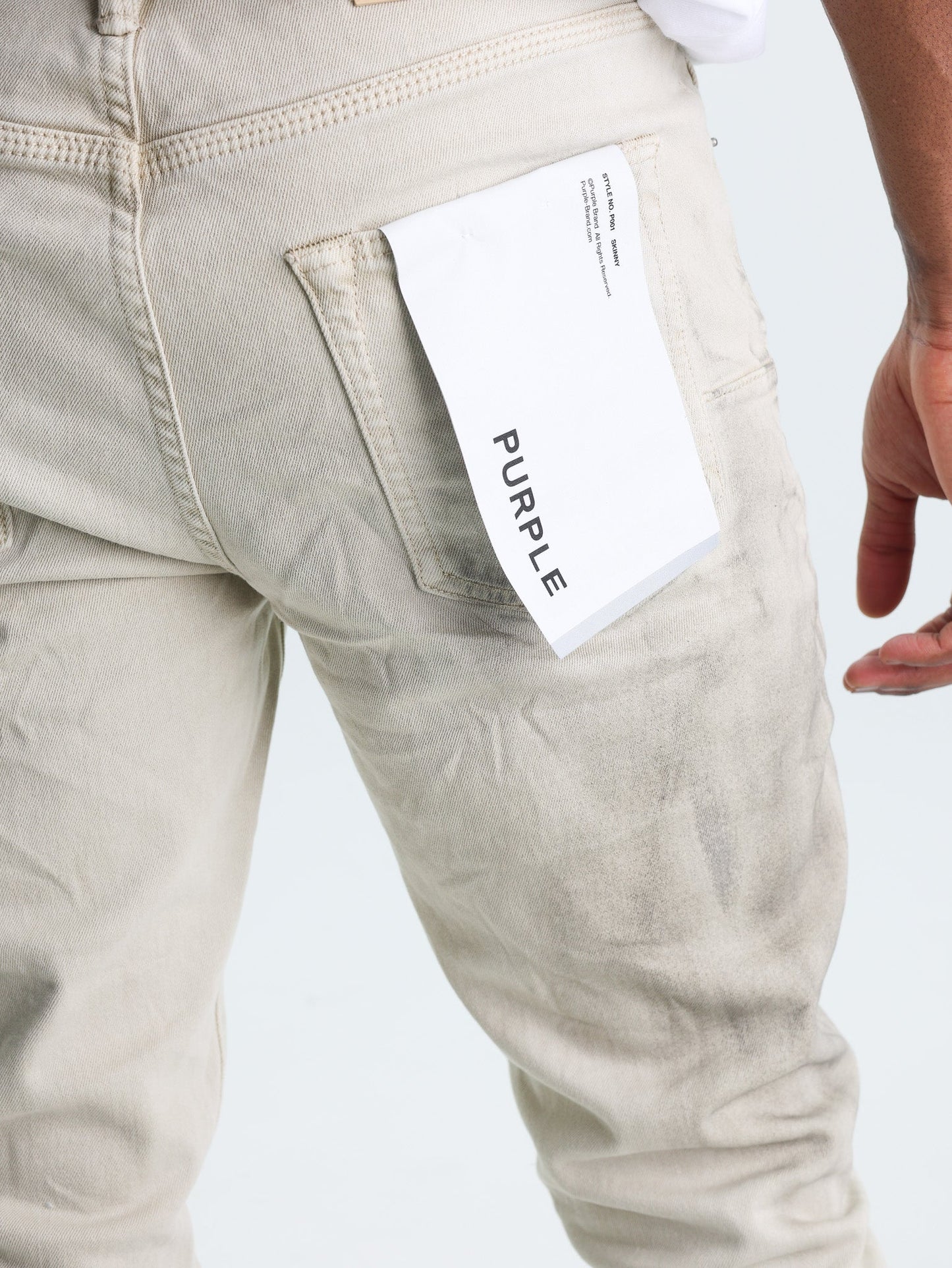 Purple Jeans Skinny Haze Pelican Khaki
