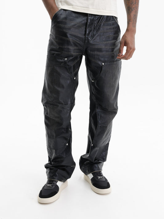 Purple Jeans Open Carpenter Panel Black