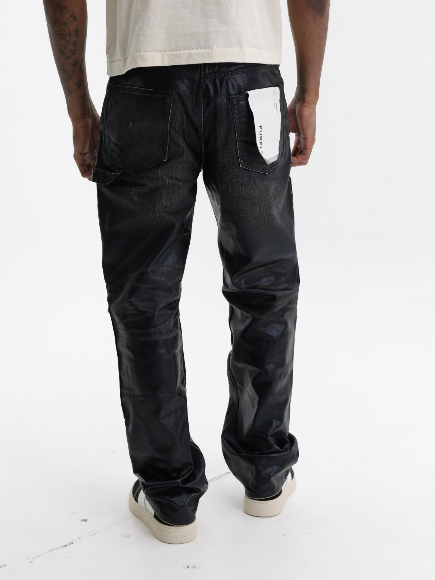 Purple Jeans Open Carpenter Panel Black