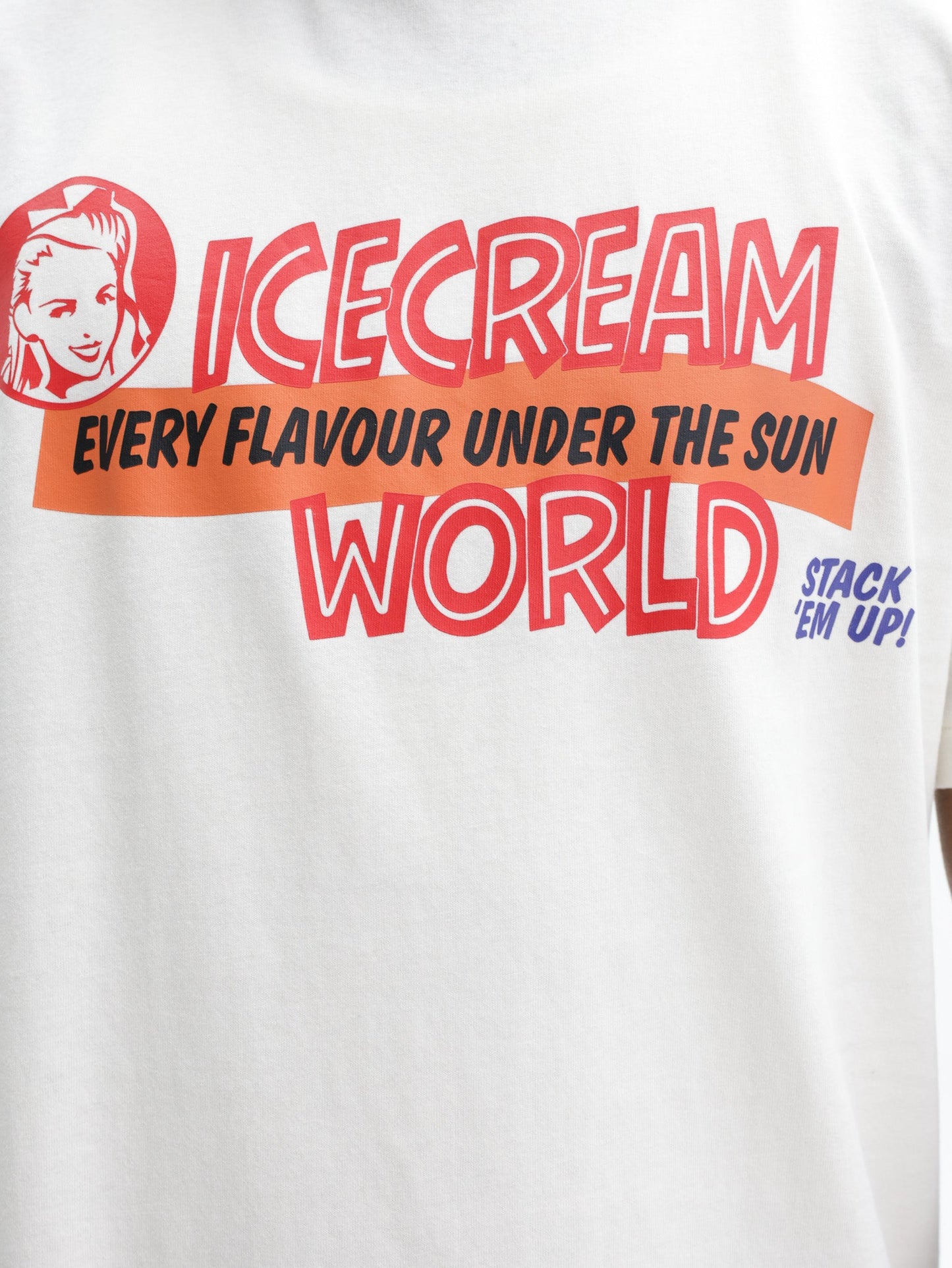 Ice Cream T-Shirt Off White Every Flavour White