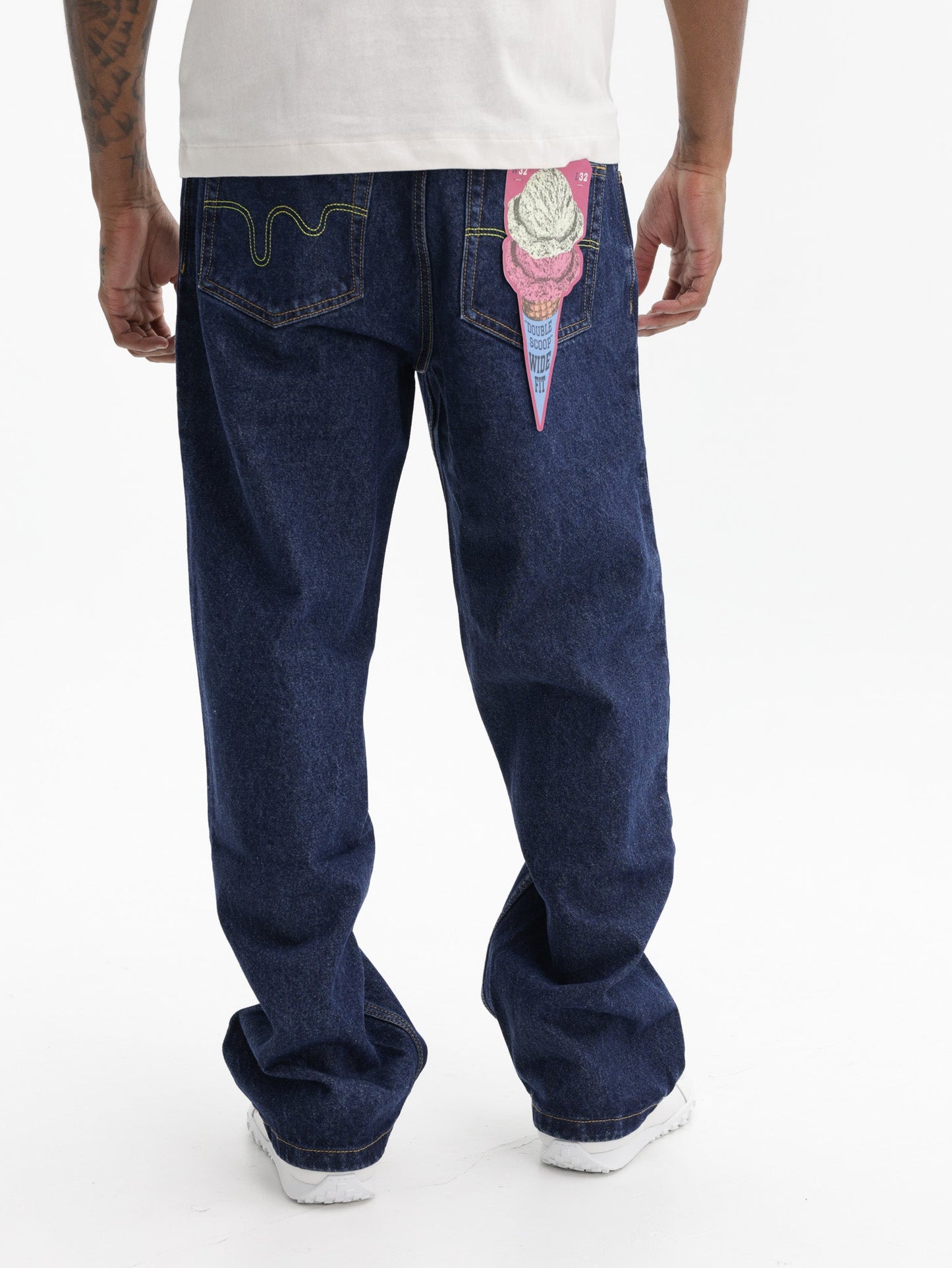 Ice Cream Jeans Running Dog Double Scoop Indigo