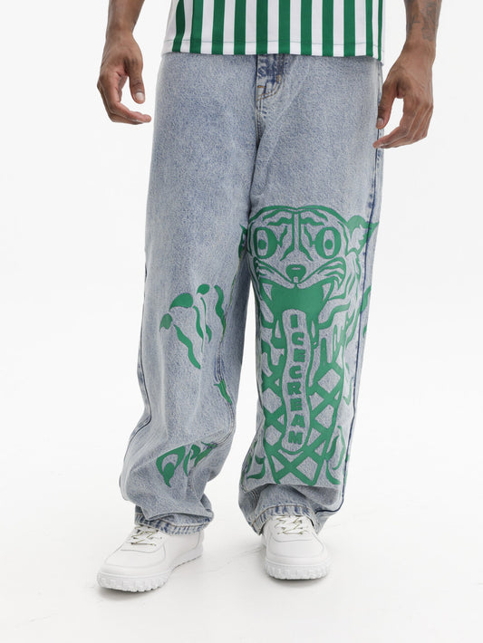 Ice Cream Jeans Triple Scoop Heavy Wash Blue
