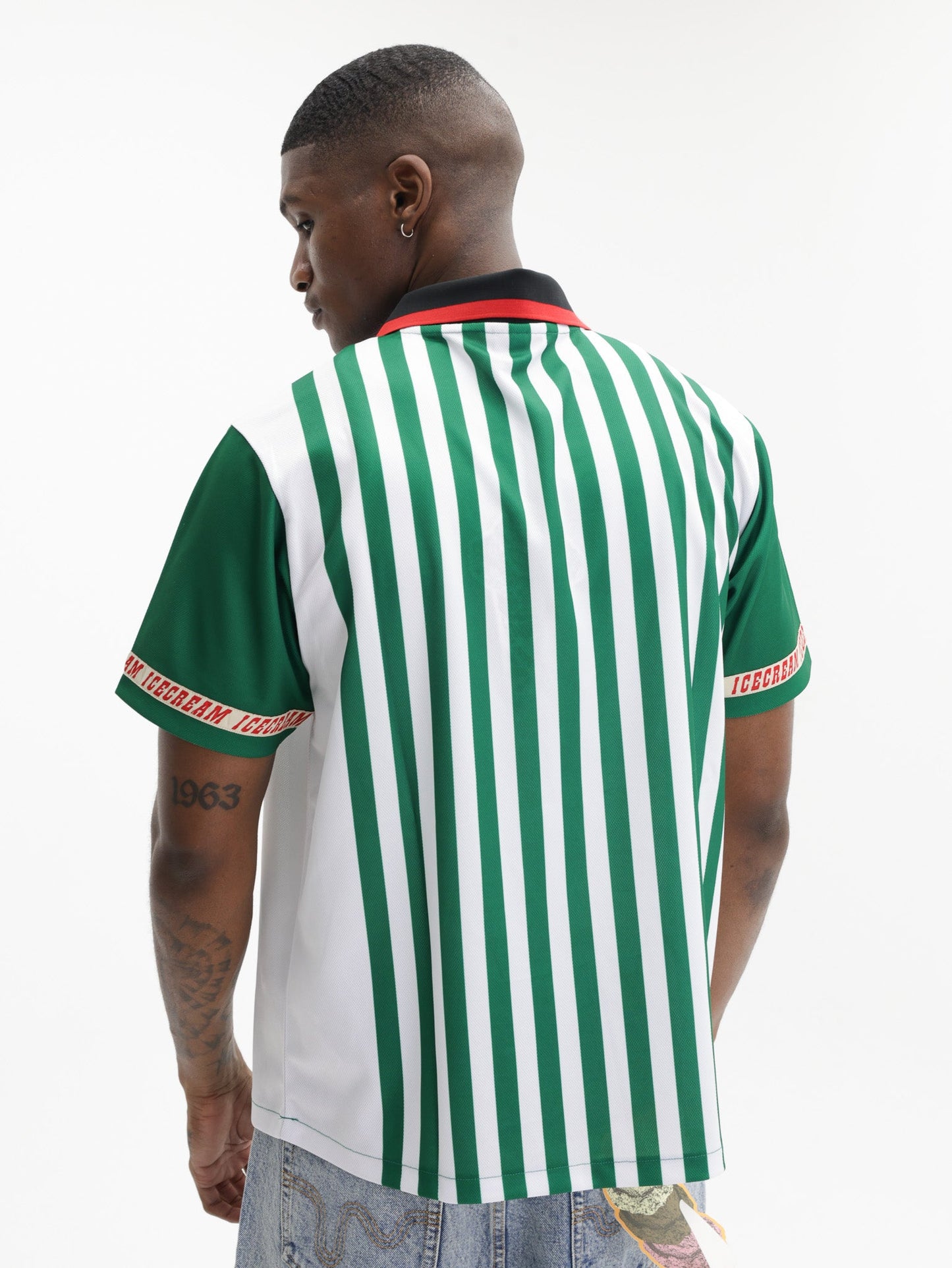 Ice Cream Shirt Striped Football Green