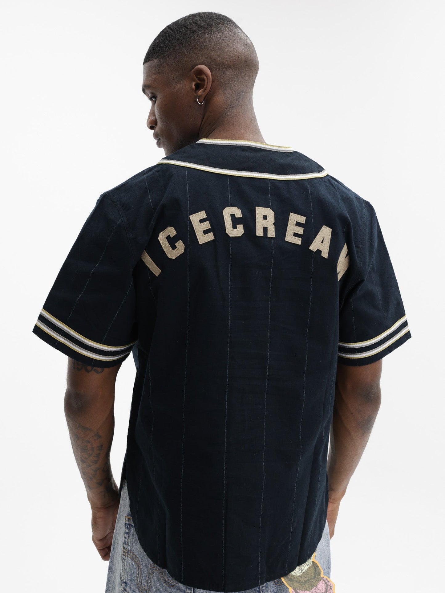 Ice Cream Shirt Ic Baseball Black
