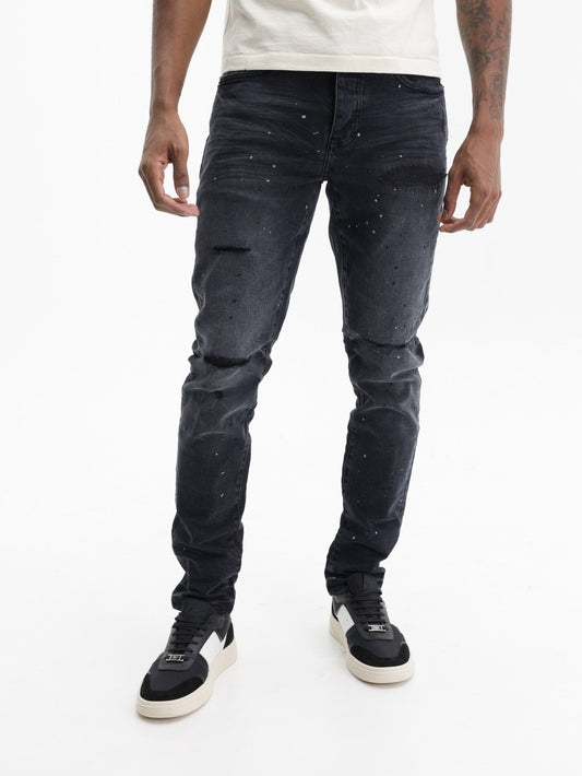 Purple Jeans Reflective Paint Black