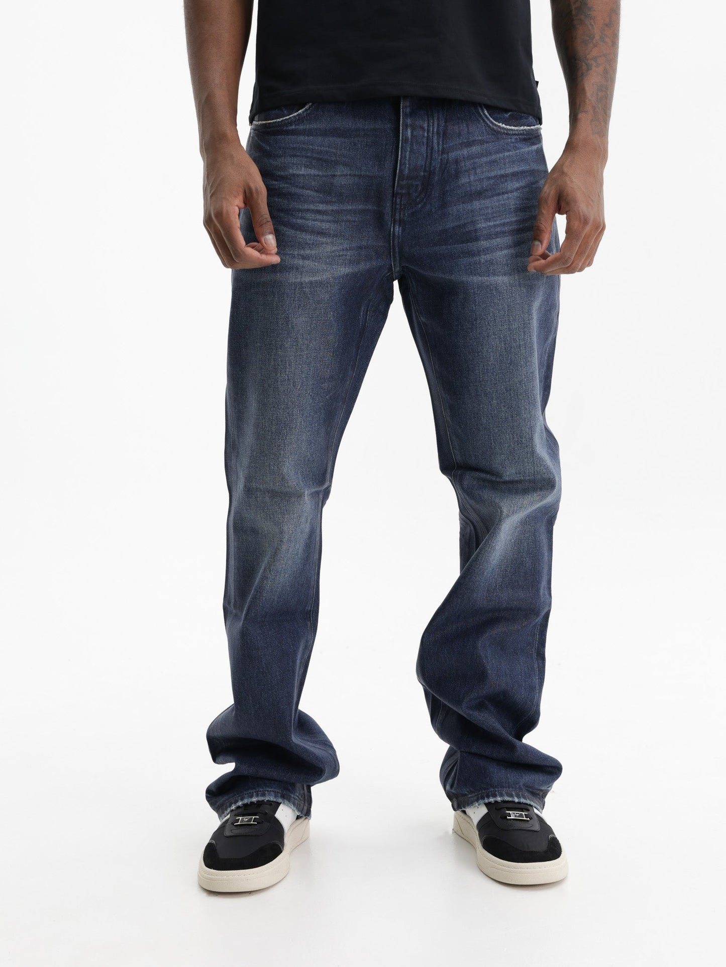 Purple Jeans Dark Vintage Boot Indigo