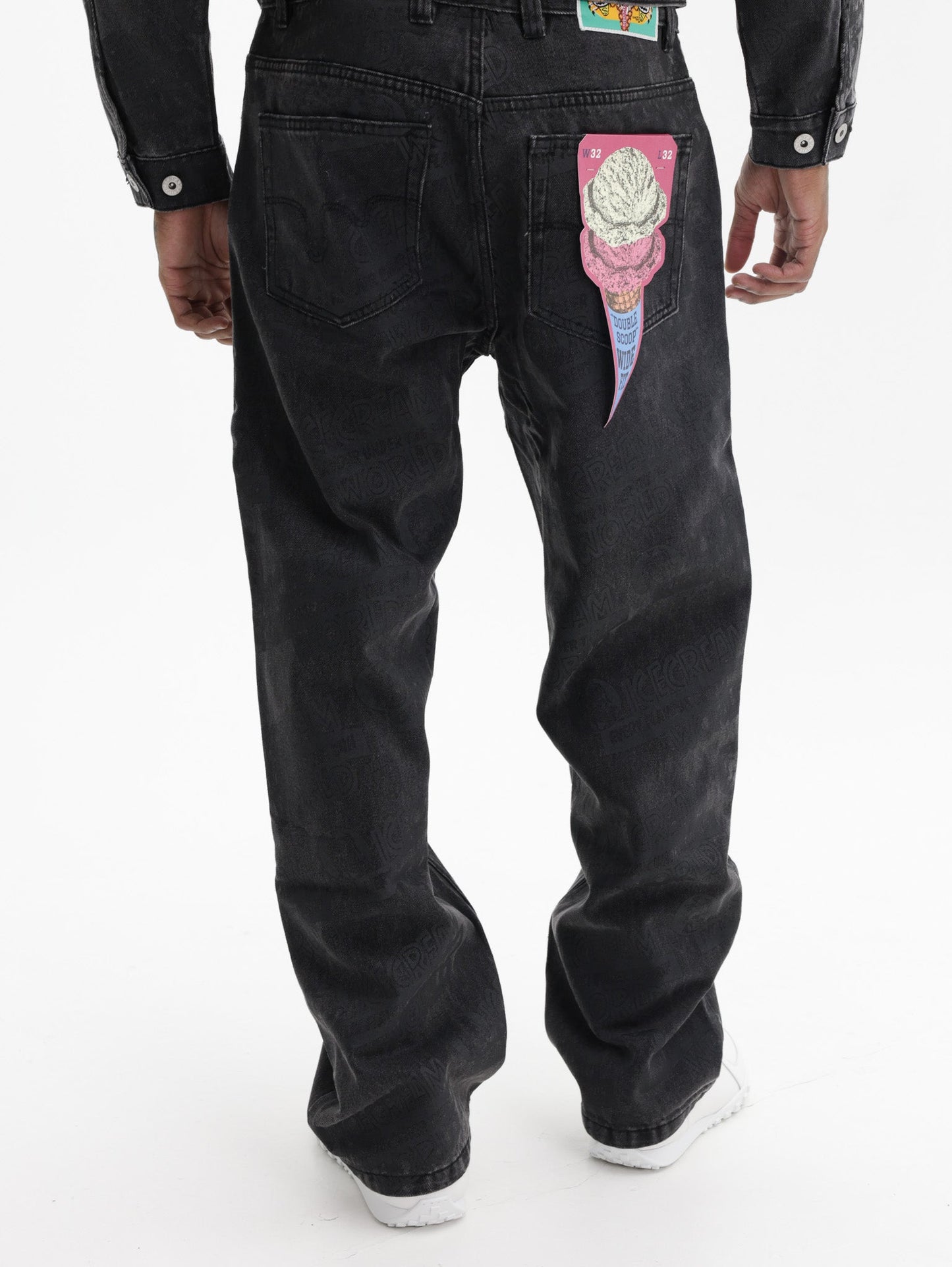 Ice Cream Jeans Every Flavour Double Scoop Washed Black