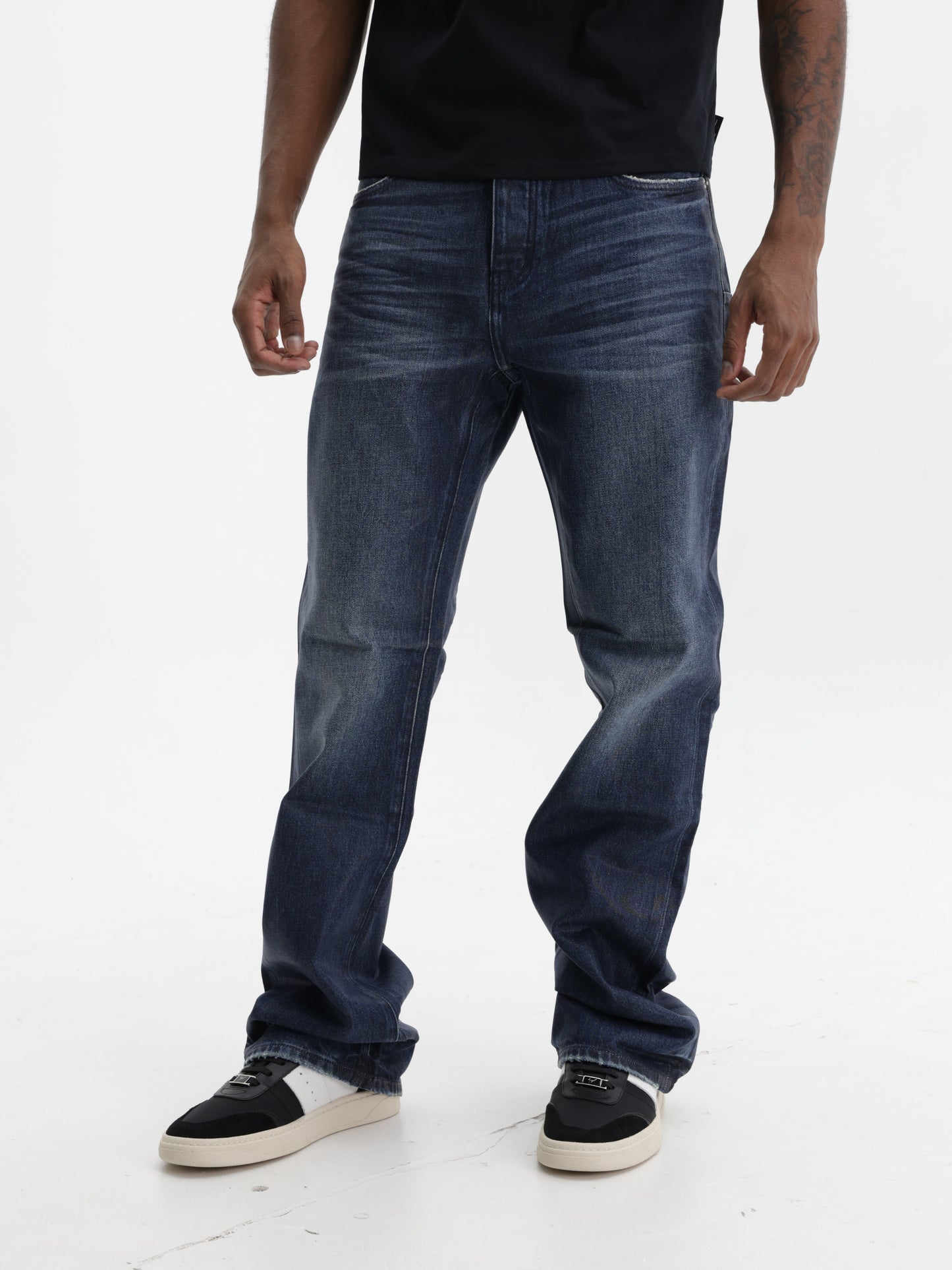 Purple Jeans Dark Vintage Boot Indigo
