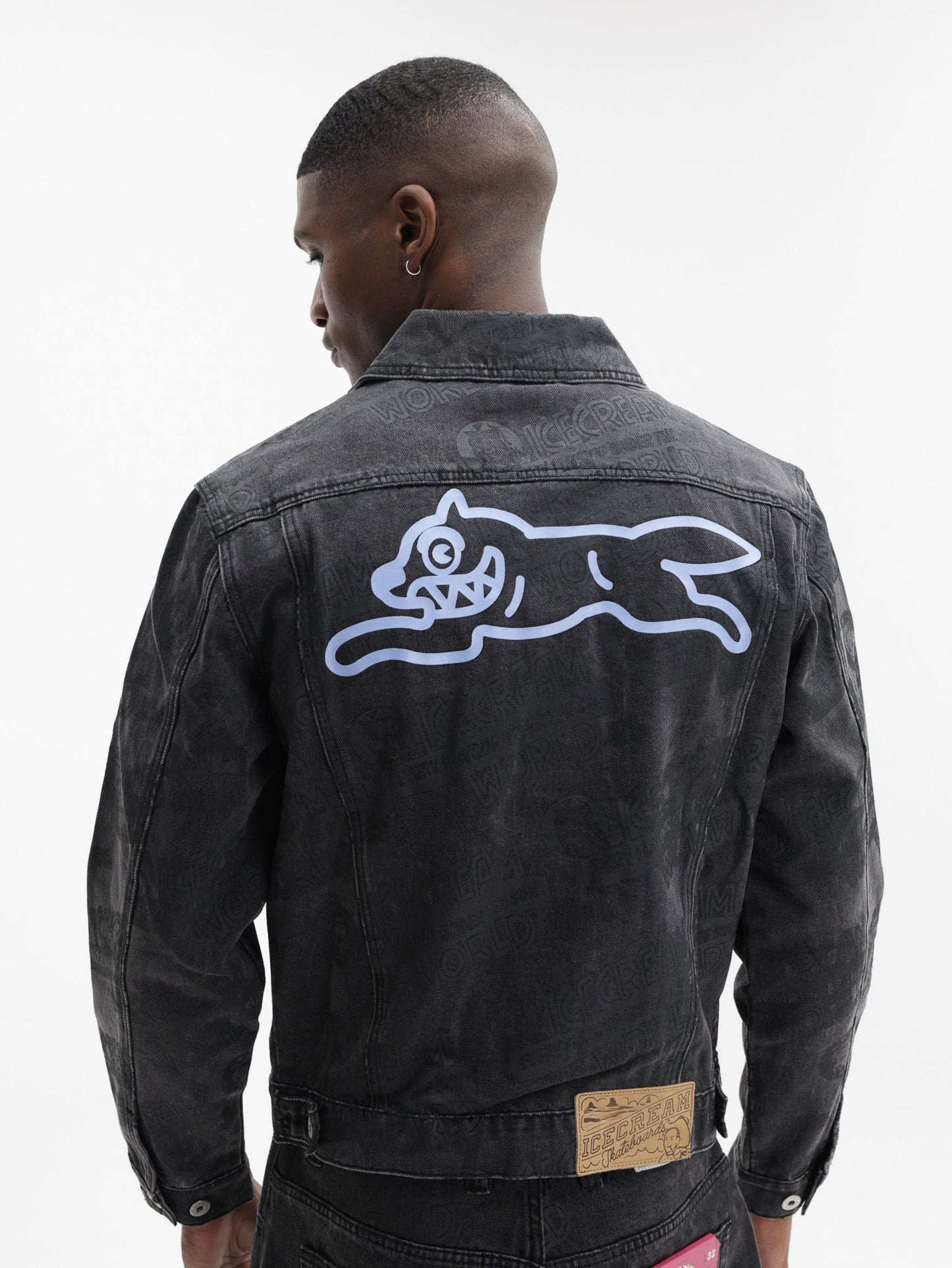 Ice Cream Jacket Every Flavour Denim Trucker Washed Black