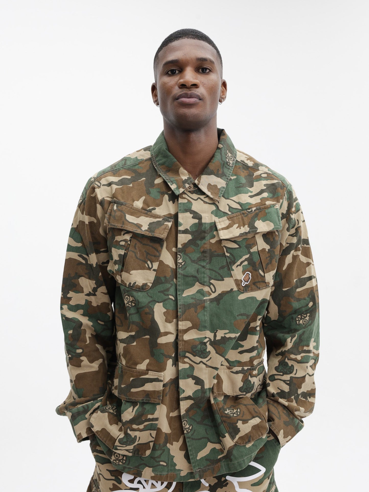 Ice Cream Jackets Camo Running Dog Woodland Camo Field