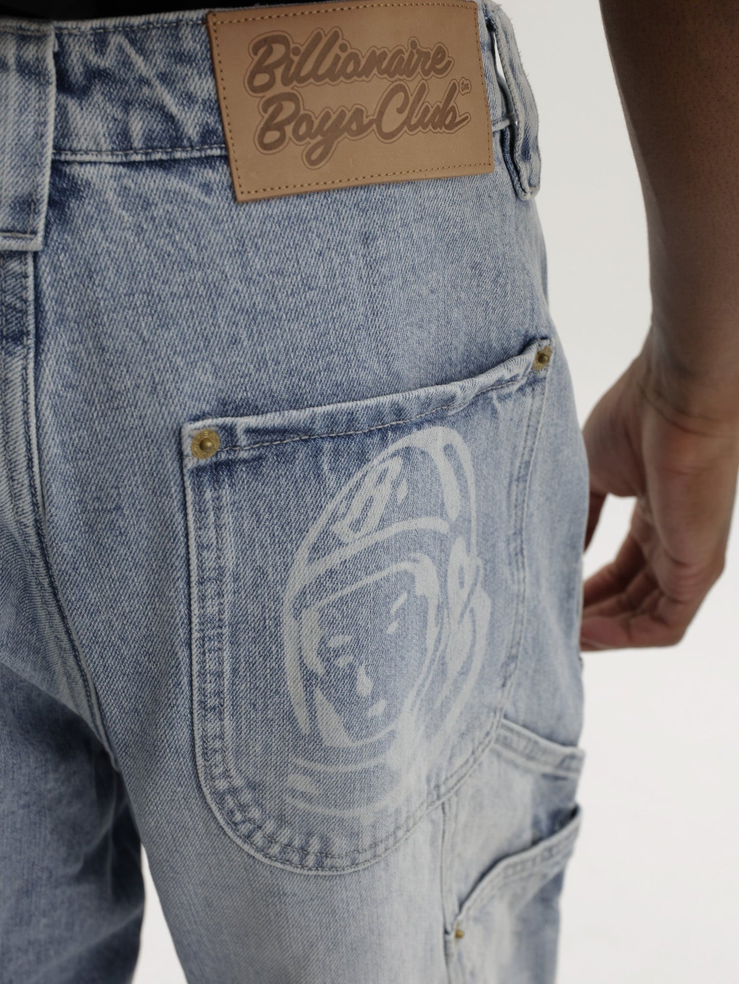 Billionaire Boys Club Jeans Diamonds & Dollars Carpenter Light Wash Blue