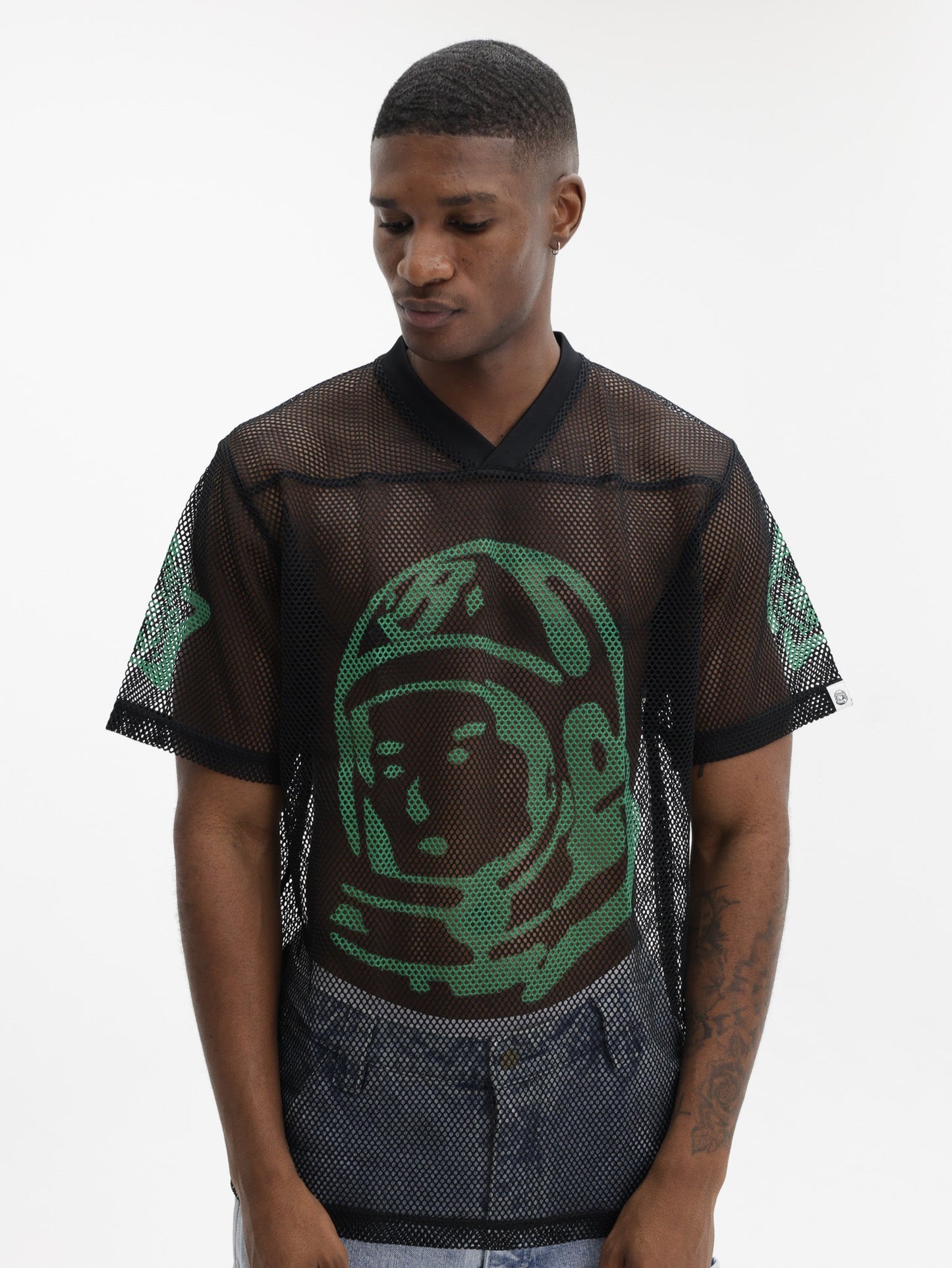 Billionaire Boys Club T-Shirt Balls Astro Big Mesh Football Black
