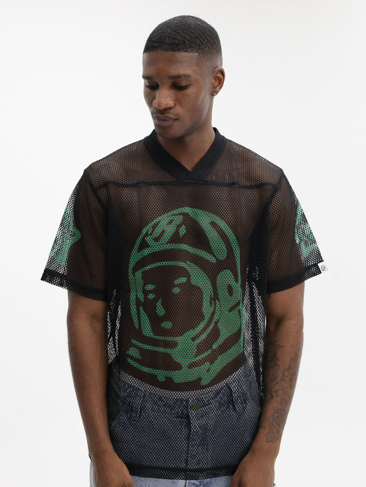 Billionaire Boys Club T-Shirt Balls Astro Big Mesh Football Black