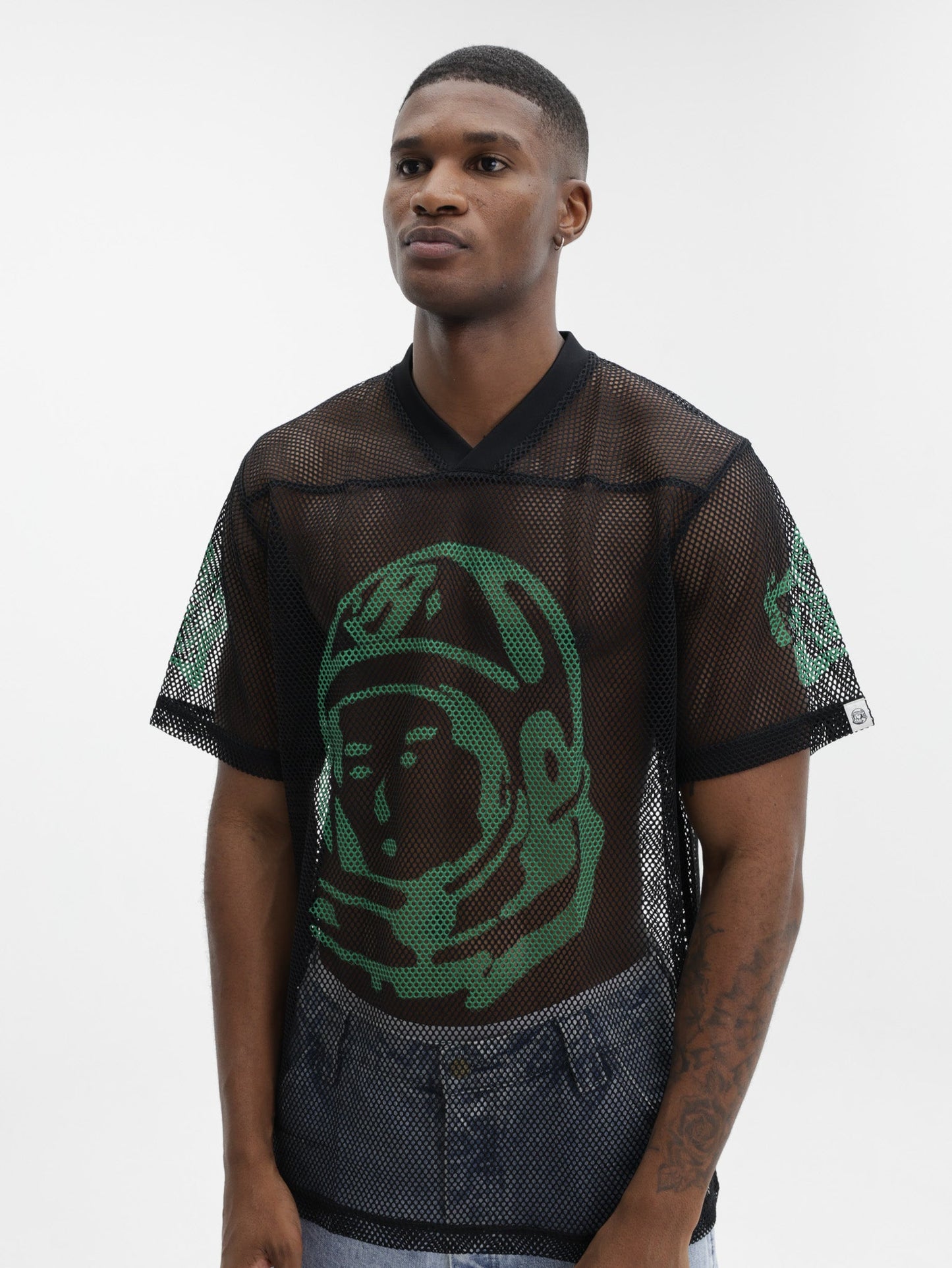 Billionaire Boys Club T-Shirt Balls Astro Big Mesh Football Black