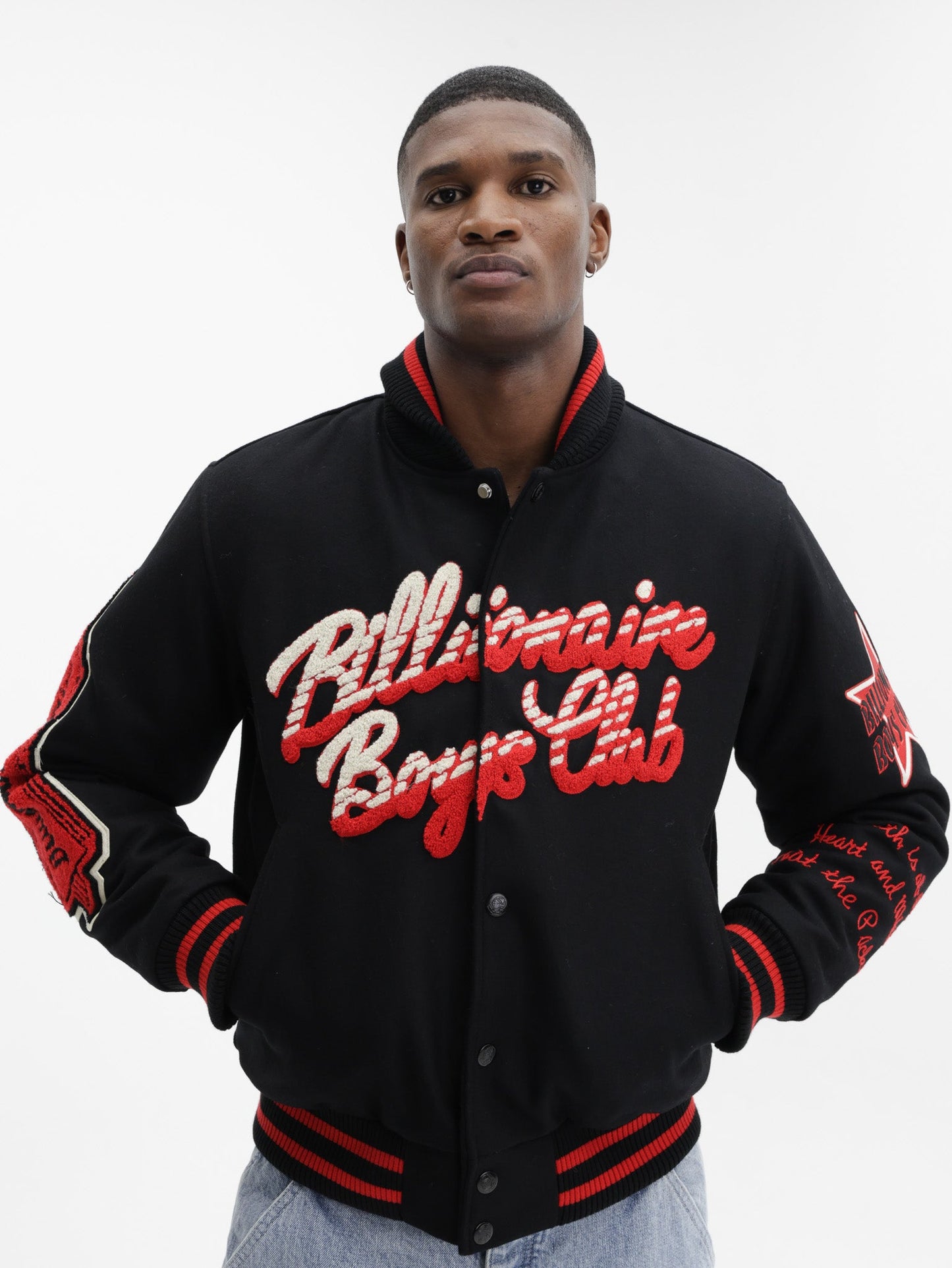Billionaire Boys Club Jacket Script Og Varsity Black