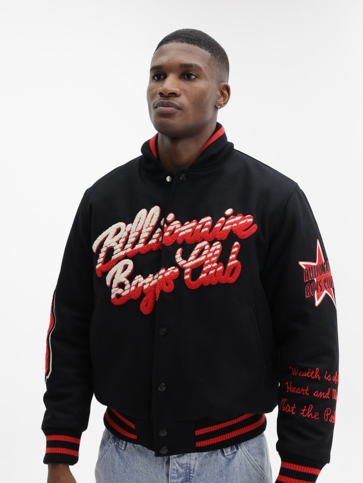 Billionaire Boys Club Jacket Script Og Varsity Black