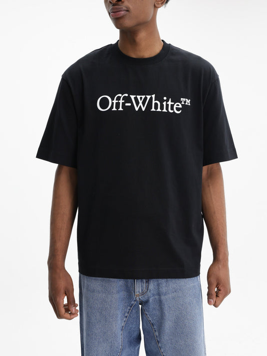 Off - White T-Shirt Big Bookish Skate Black