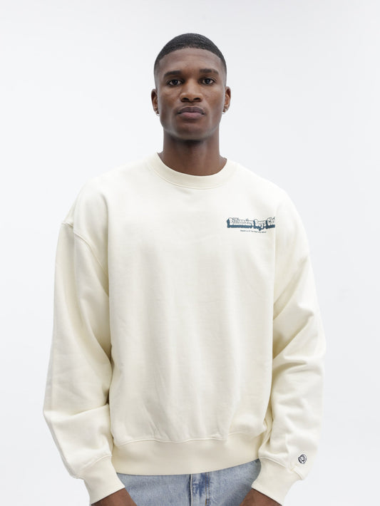 Billionaire Boys Club Sweater Ecru Souvenir Heavy Oversized Crewneck