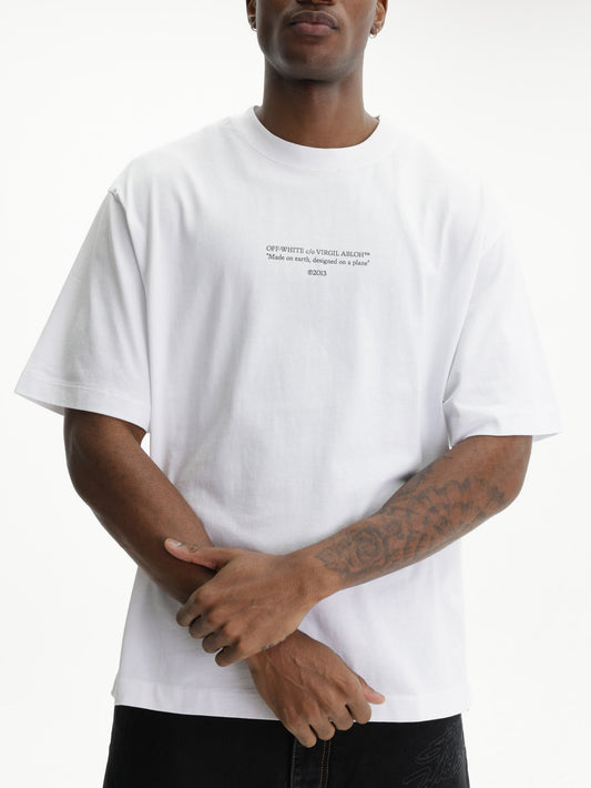 Off - White T-Shirt Statement SS Skate White