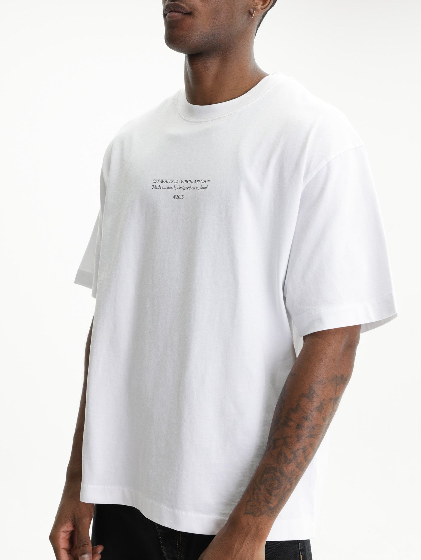 Off - White T-Shirt Statement SS Skate White