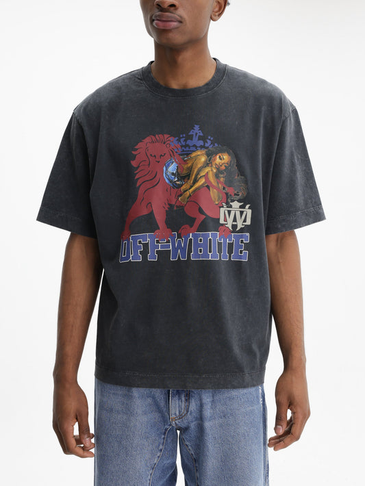 Off - White T-Shirt Royal Girl SS Skate Black