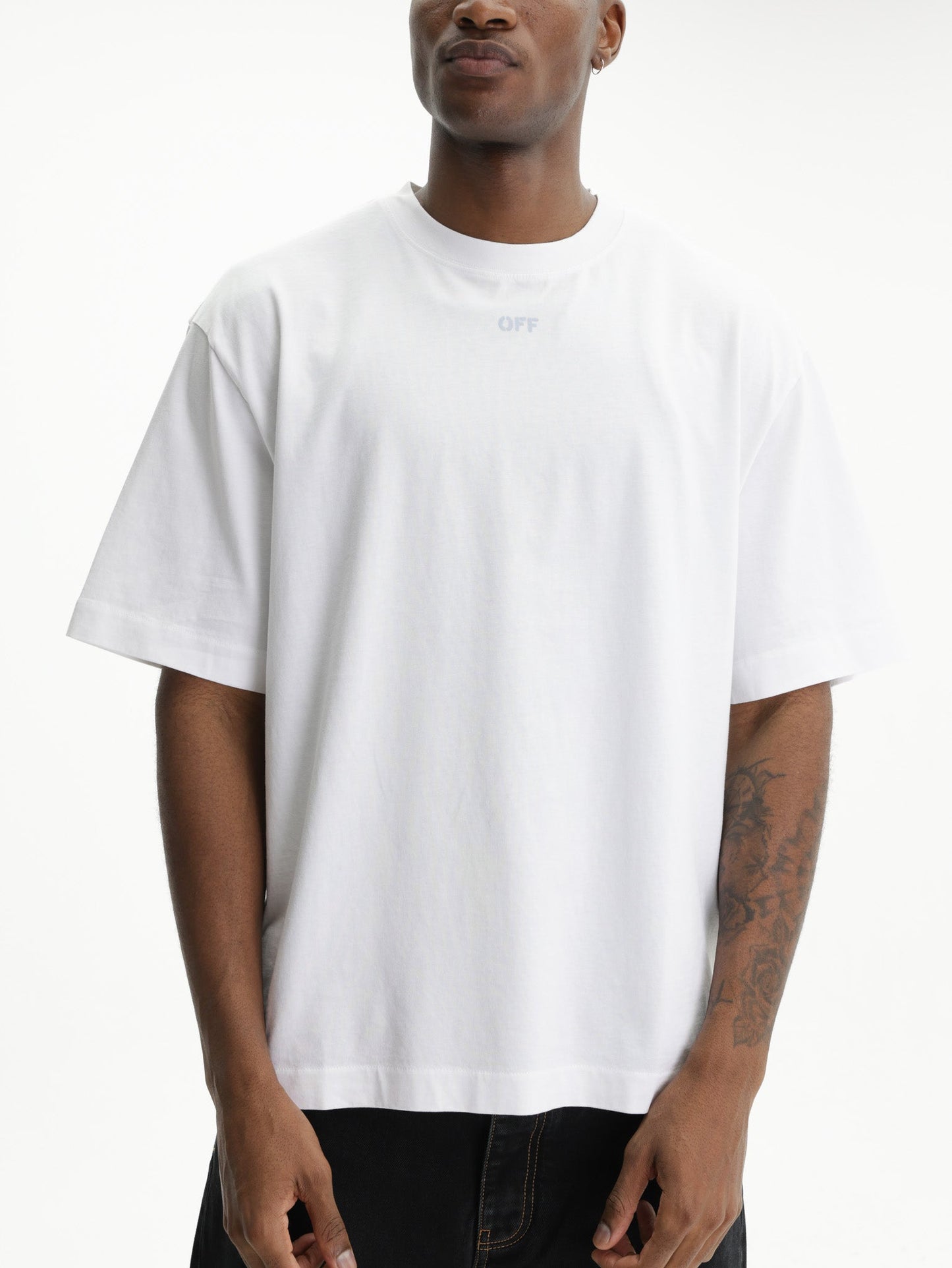 Off - White T-Shirt New Off Stamp Skate White