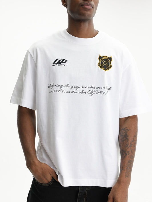 Off - White T-Shirt Sporty 3 Skate White
