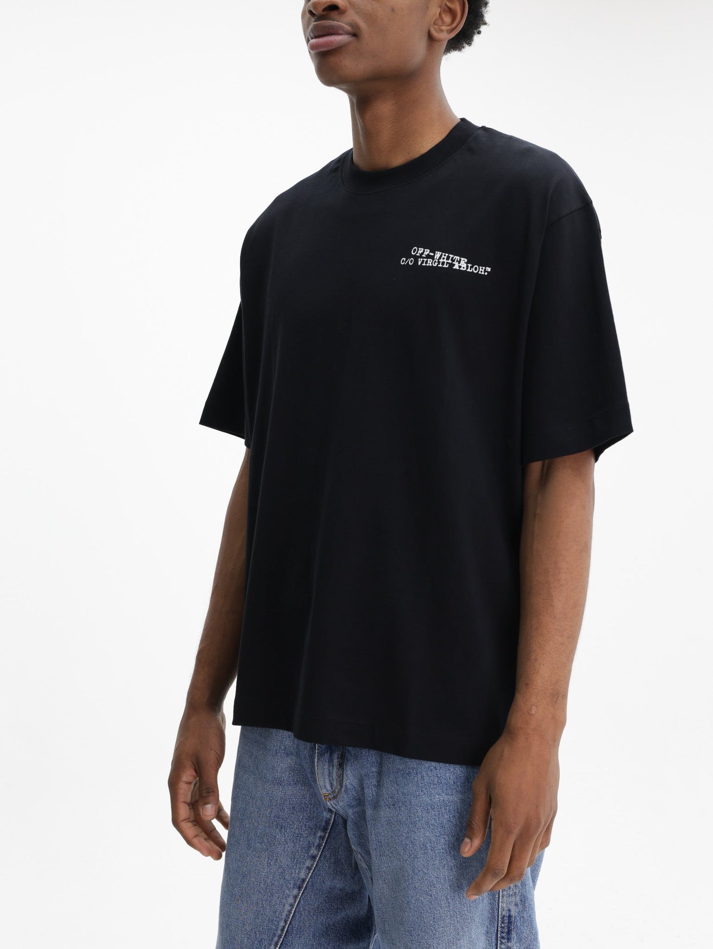 Off - White T-Shirt Type Machine Arrow Black