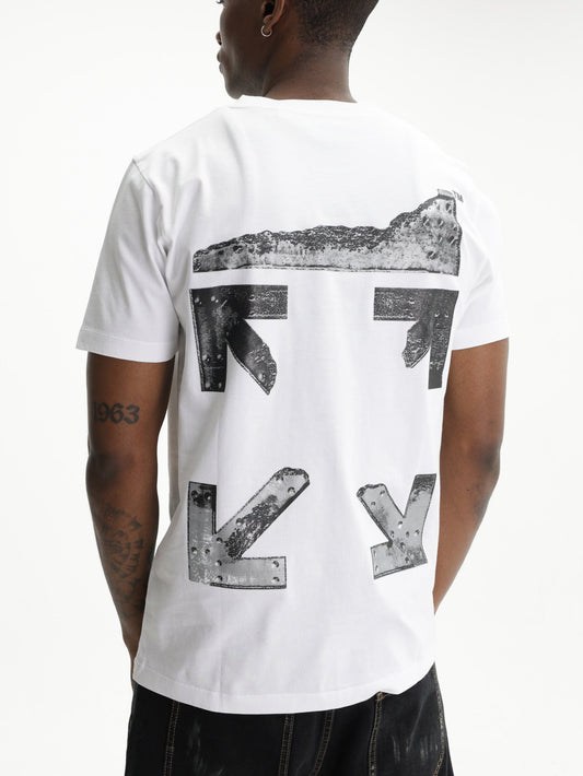 Off - White T-Shirt Metal Arrow SS Slim White