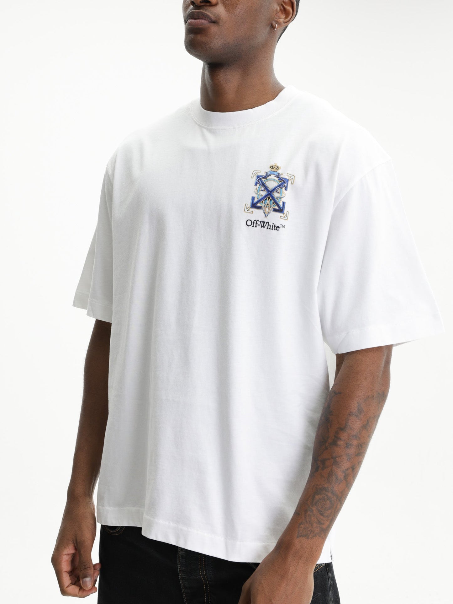 Off - White T-Shirt Jewelry Araldic Arrow White