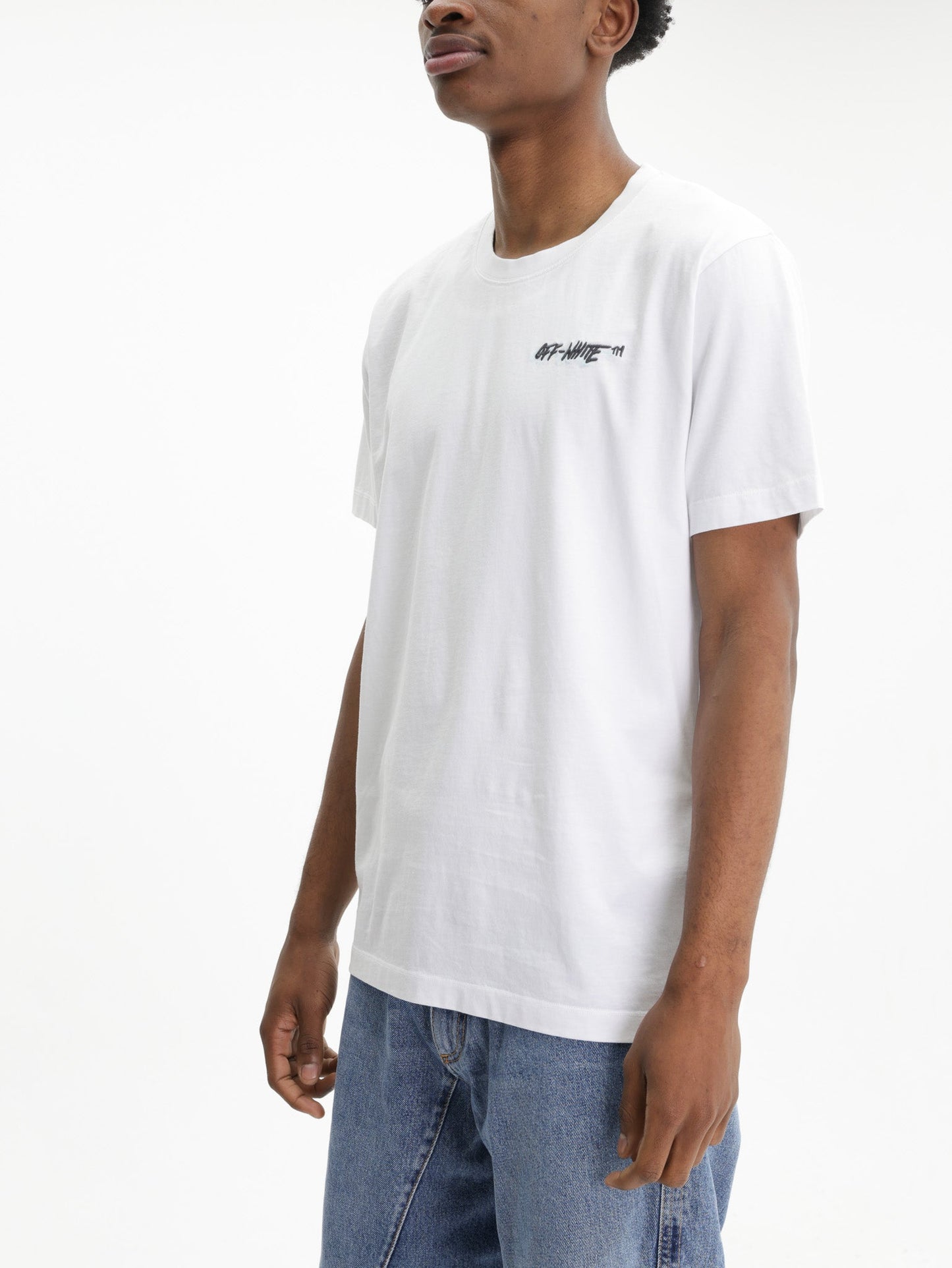 Off - White T-Shirt Off Logo SS White