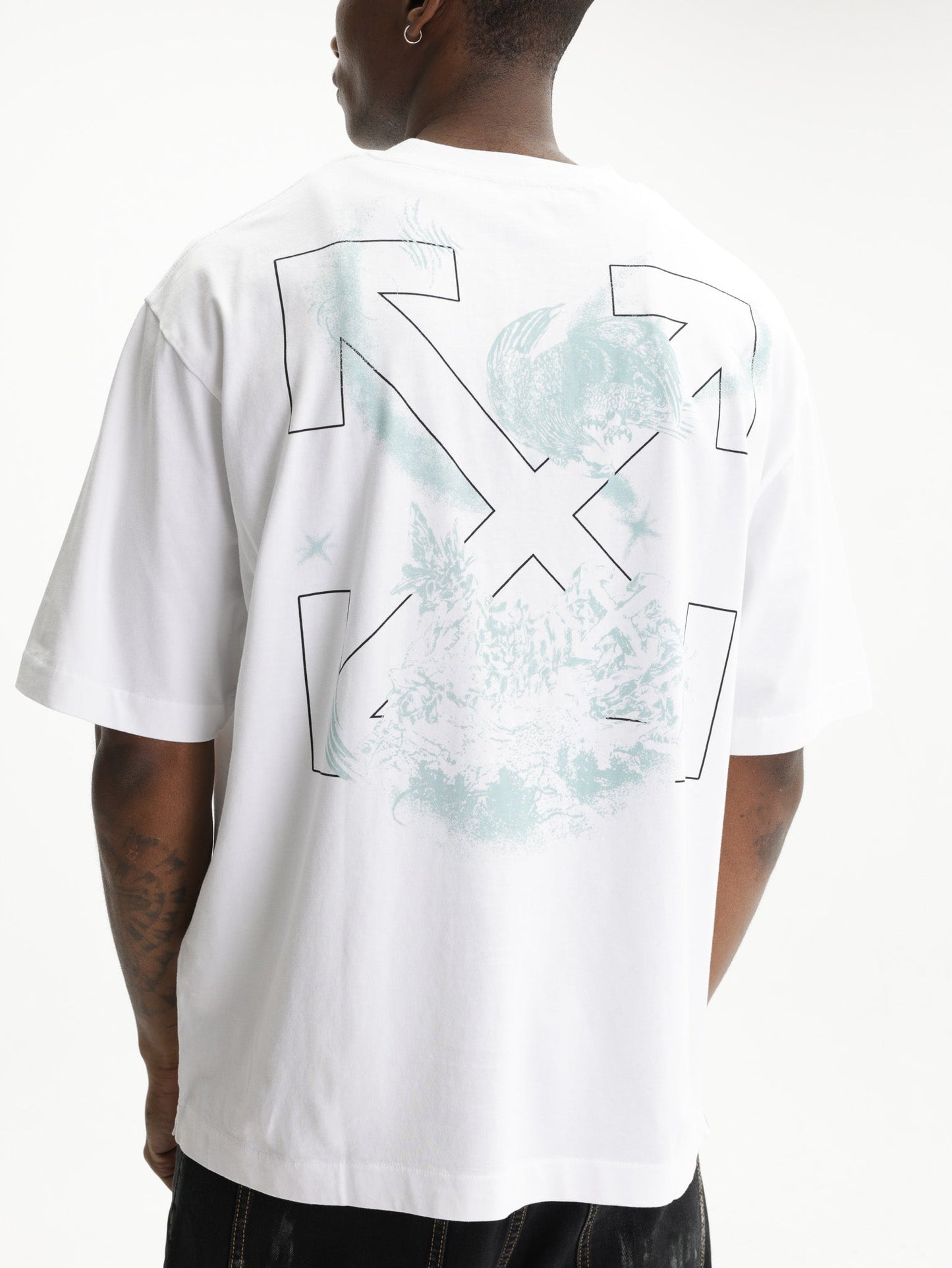 Off - White T-Shirt Moon SS Skate Tee White