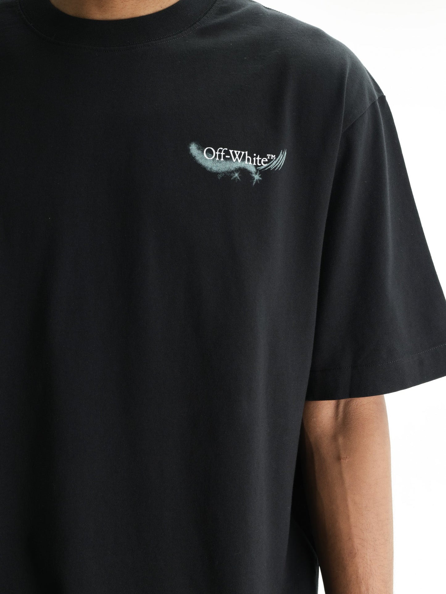 Off - White T-Shirt Moon SS Skate Tee Black