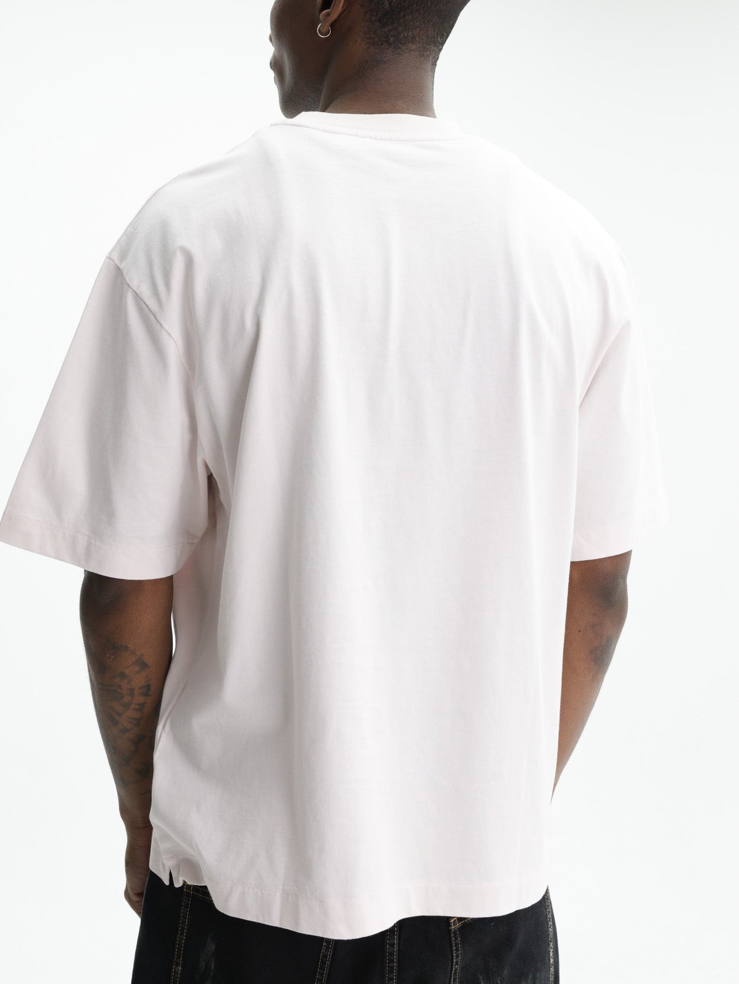 Off - White T-Shirt Grass Ink SS Skate Pink