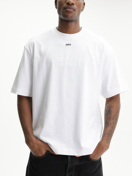 Off - White T-Shirt Rubbed Paint Arrows White