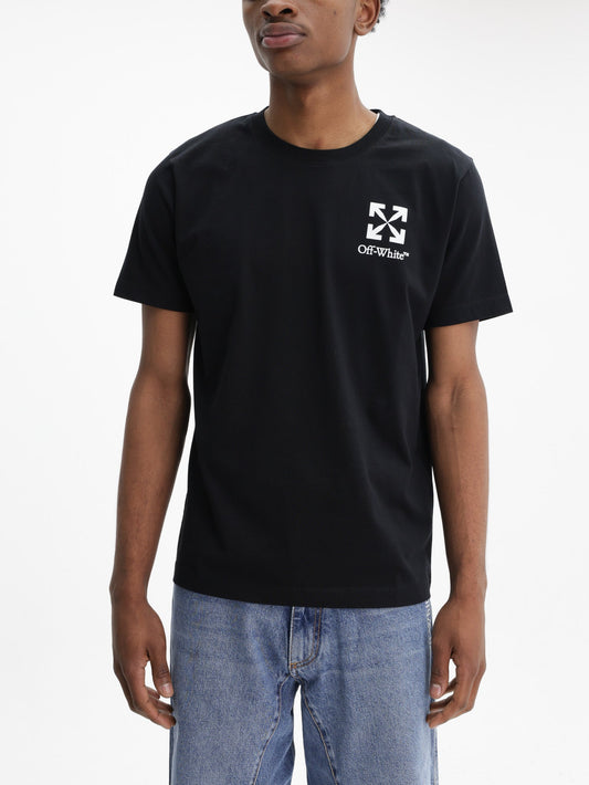 Off - White T-Shirt Small Arrow Slim Black