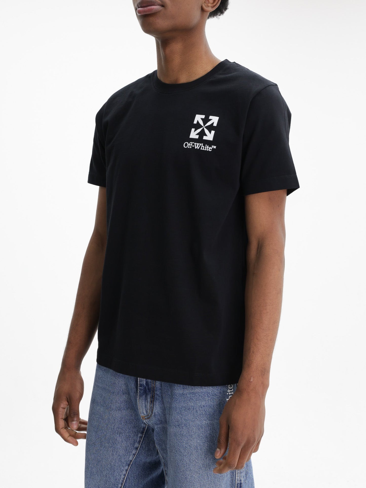Off - White T-Shirt Small Arrow Slim Black