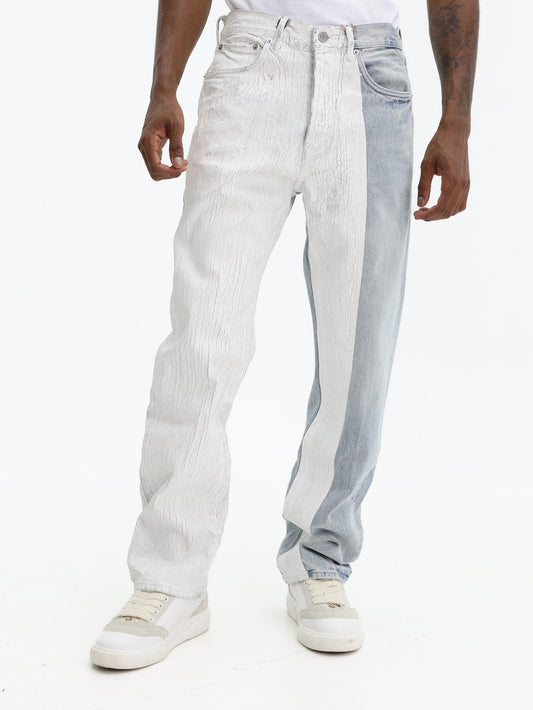Purple Jeans Crackle Silver Lt Indigo