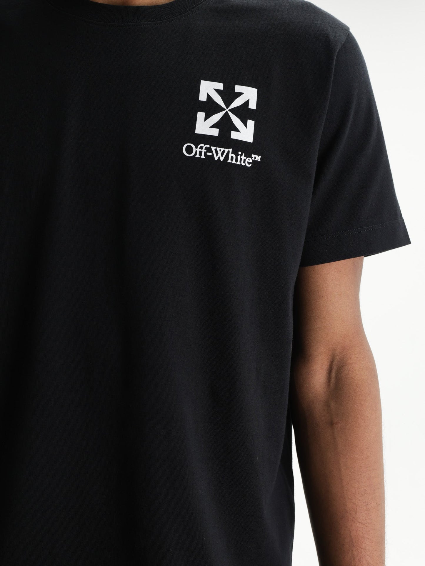 Off - White T-Shirt Small Arrow Slim Black