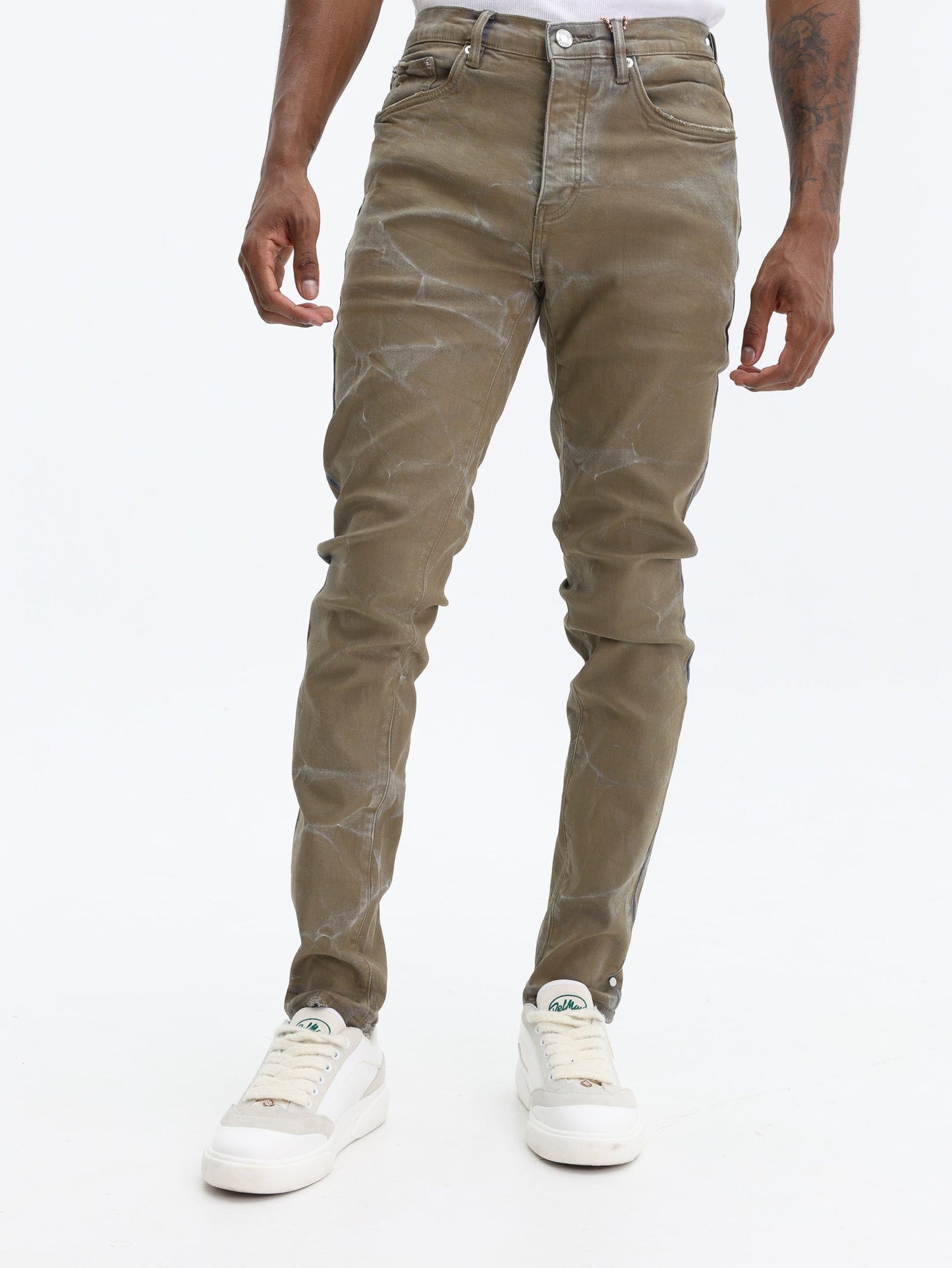 Purple Jeans Fracture Coated Tan