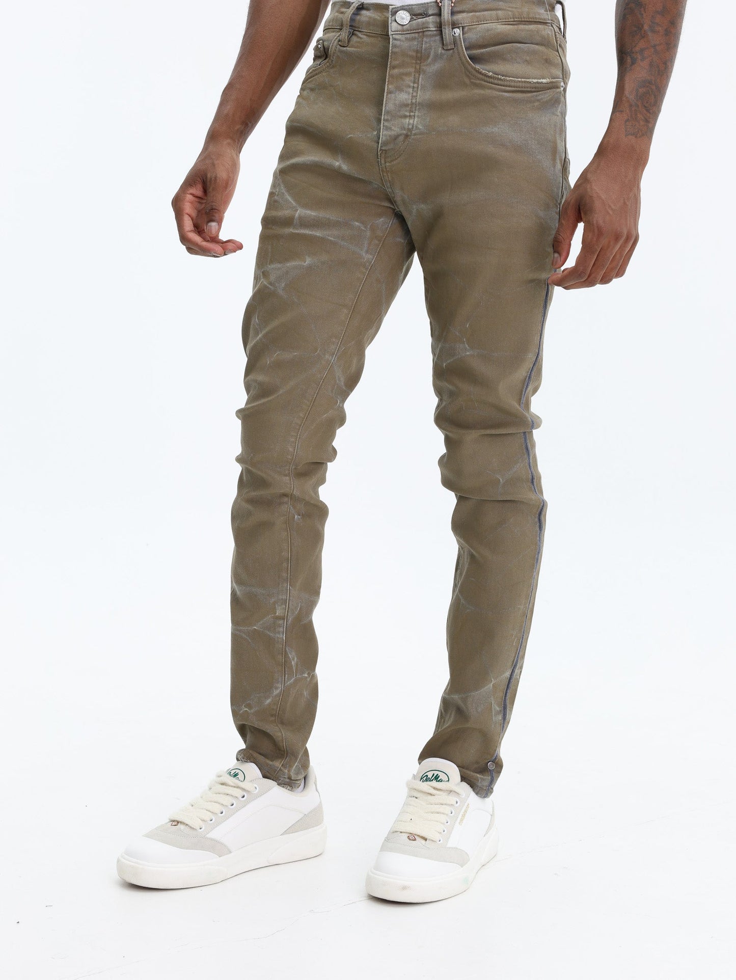 Purple Jeans Fracture Coated Tan