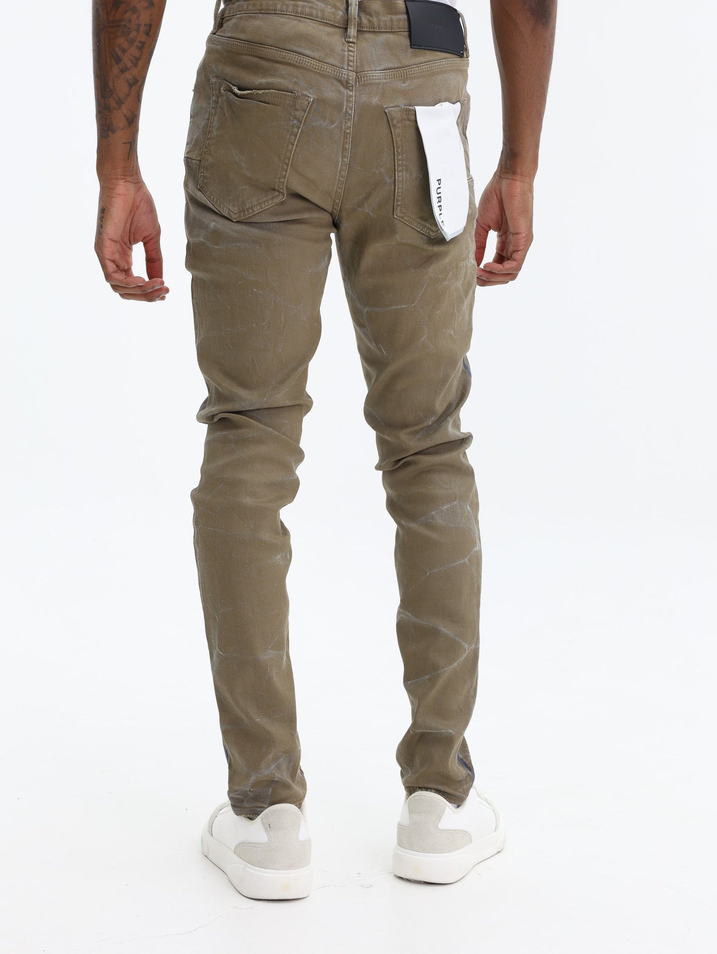 Purple Jeans Fracture Coated Tan