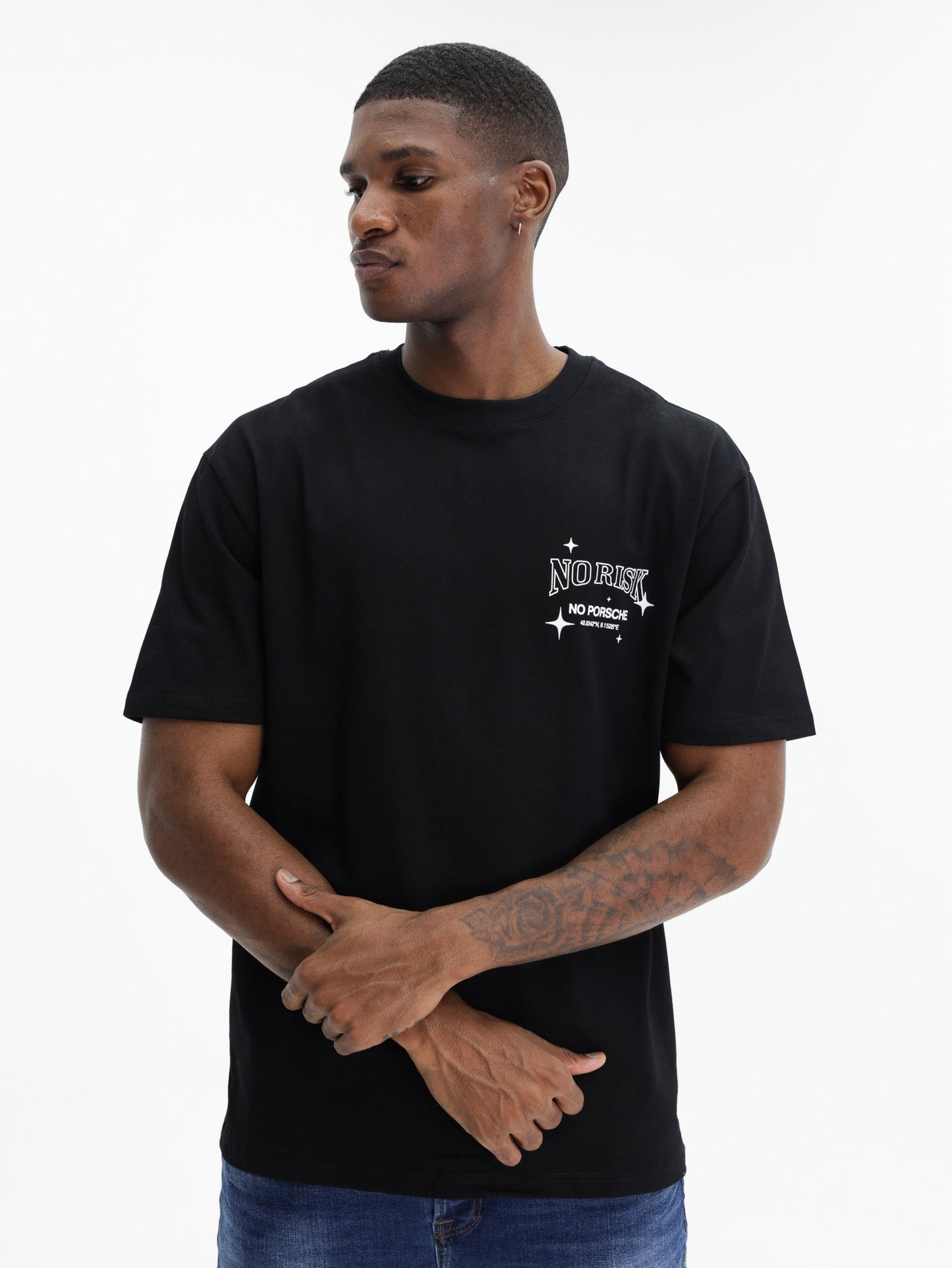 Need Money For Porsche Back Print No Risk No Porsche Black