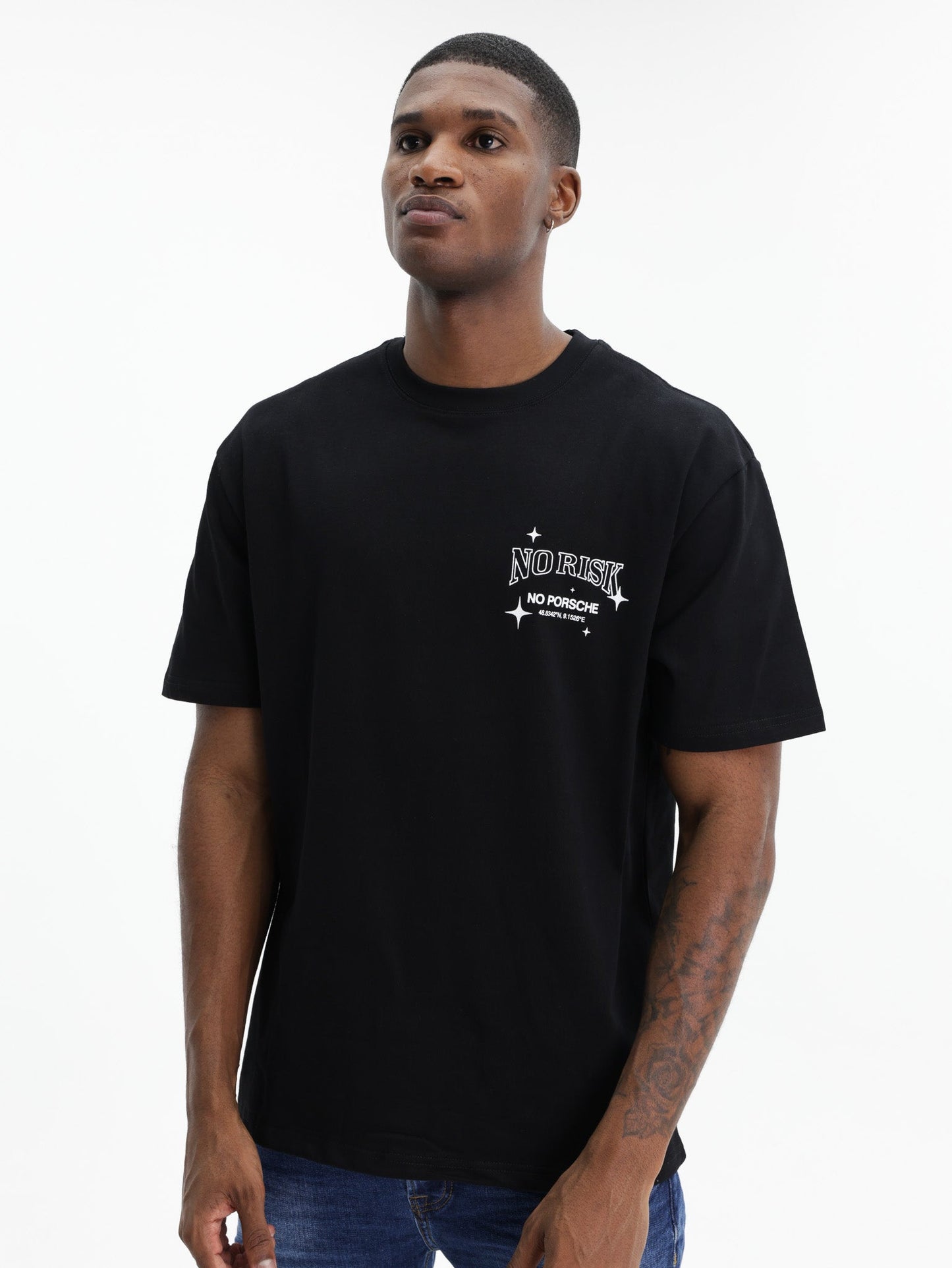 Need Money For Porsche Back Print No Risk No Porsche Black