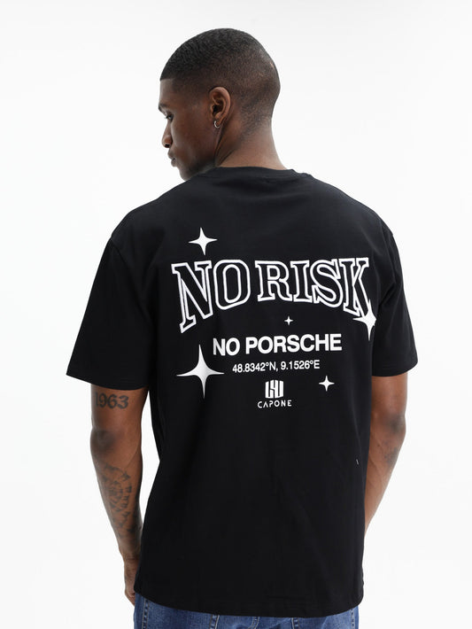 Need Money For Porsche Back Print No Risk No Porsche Black