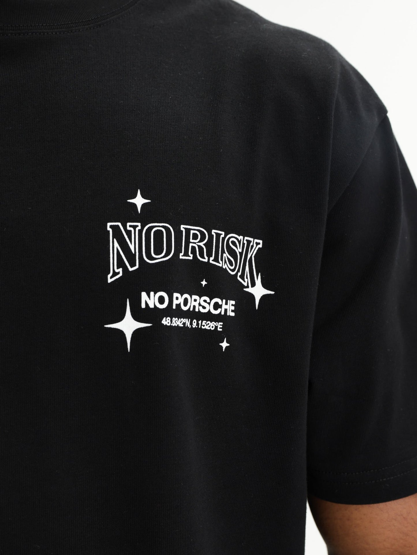 Need Money For Porsche Back Print No Risk No Porsche Black