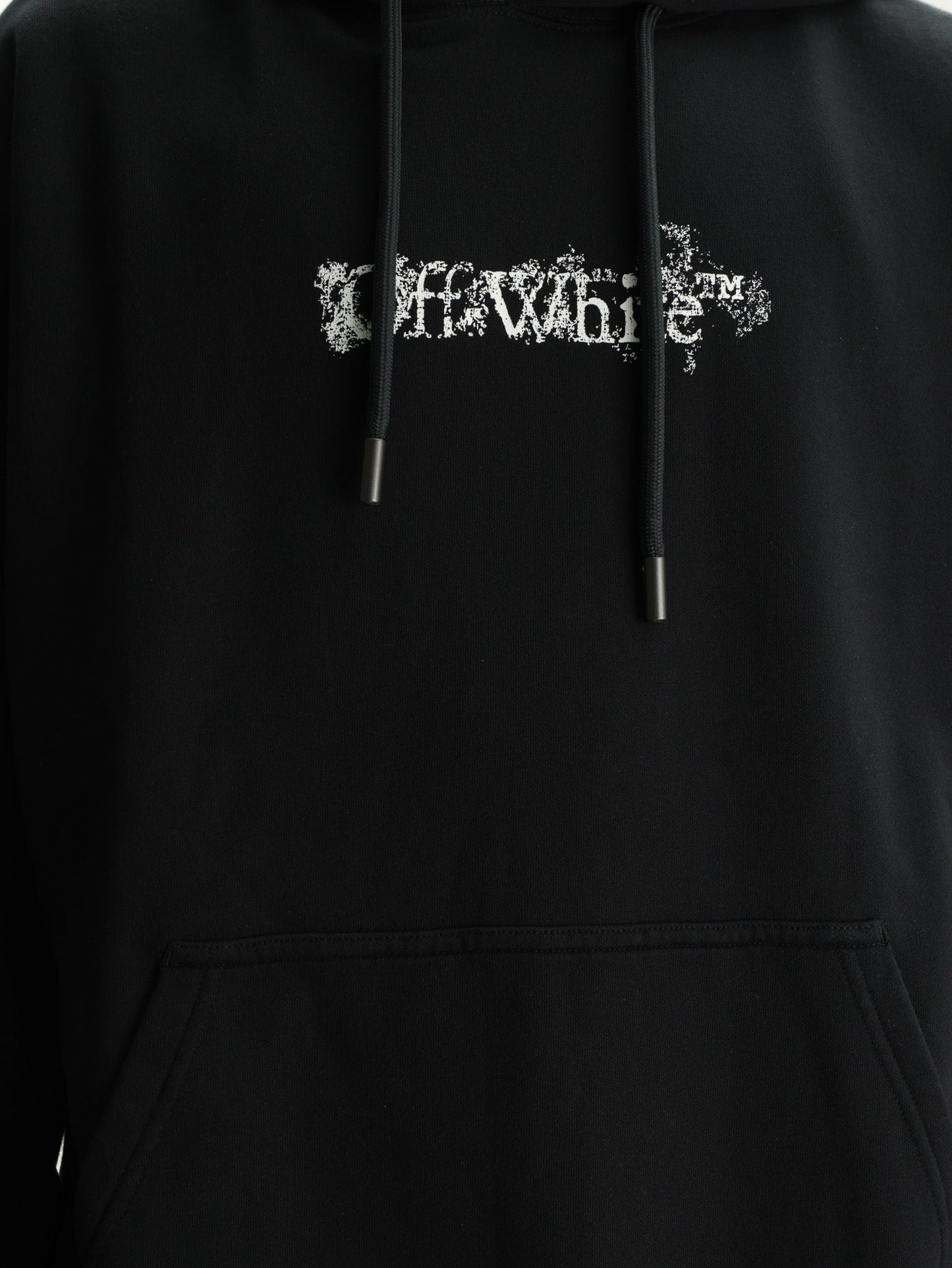Off - White Hoodie Heraldic Treshold Black